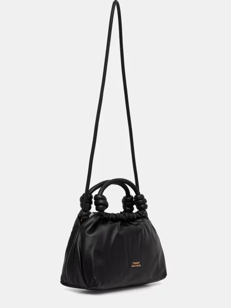 Tommy Hilfiger geantă crossbody pentru femei din piele negru