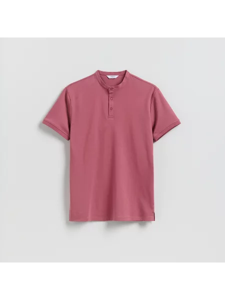 Reserved Polokošile střihu slim pudrově růžová
