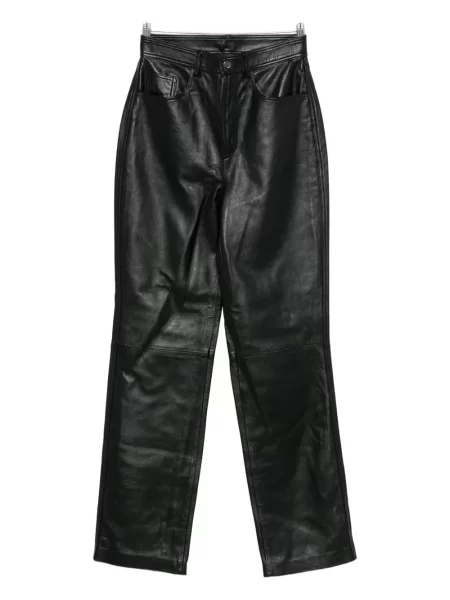 Pantaloni Medeea din piele negru