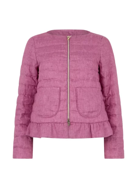 Geacă Herno cu volane roz