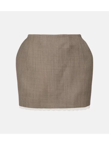 Fustă Magda Butrym de lână bej