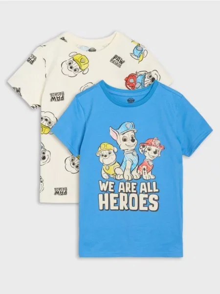 Sinsay Trička 2 pack PAW Patrol vícebarevná