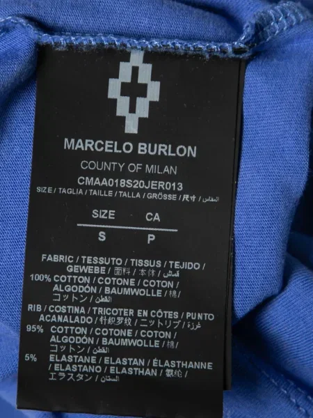 Μπλούζα Marcelo Burlon County Of Milan με σχέδιο μπλε