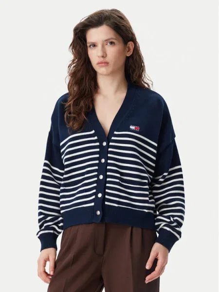 Tommy Jeans Cardigan Bleumarin