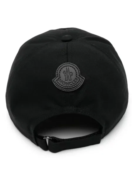 Kepurė su snapeliu Moncler juoda