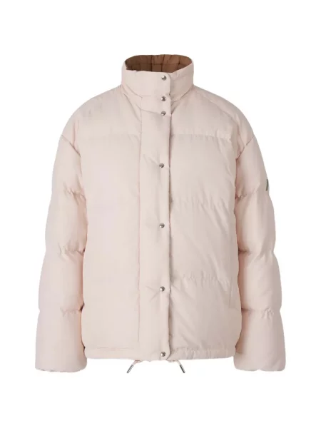 Pūkinė striukė Moncler rožinė