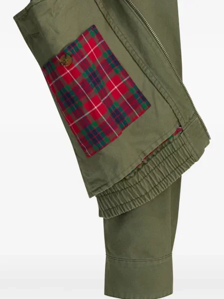 Geacă Baracuta din țesătură twill verde