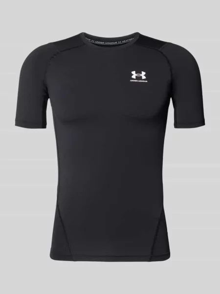 T-shirt z o kroju slim fit z nadrukiem z logo Under Armour czarna