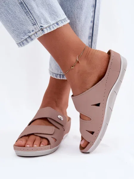 Sneakerși Inblu din piele roz
