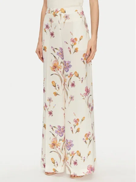 TWINSET Панталони тип палацо Екрю Wide Leg
