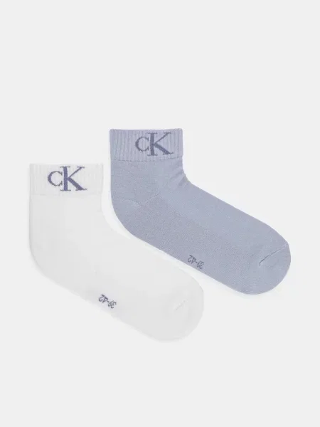 Чорапи Calvin Klein Jeans 2 чифта синьо