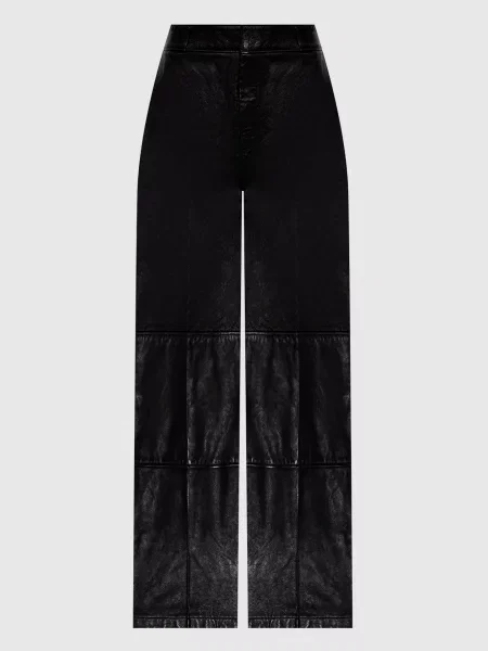 Шкіряні штани Alexander Wang чорні