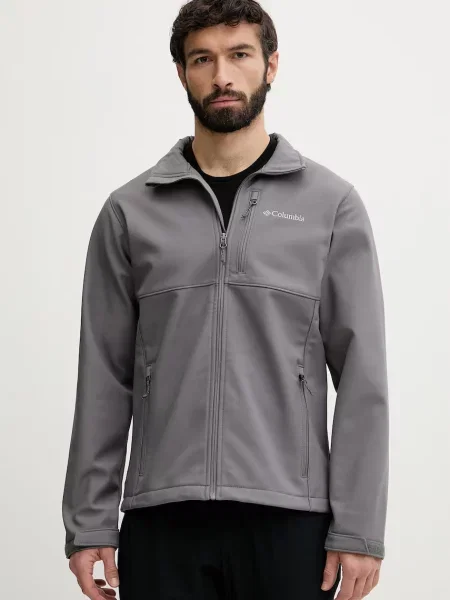 Columbia geacă softshell pentru bărbați Ascender Softshell gri