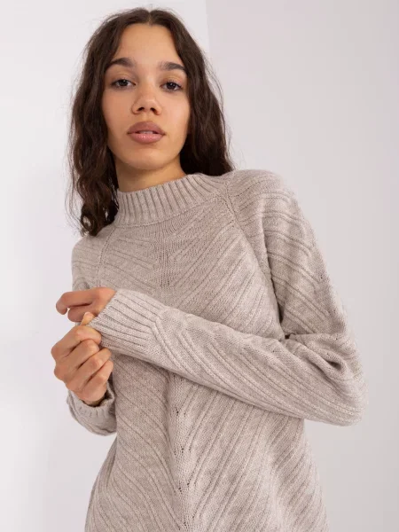 Pulover Fashionhunters bej