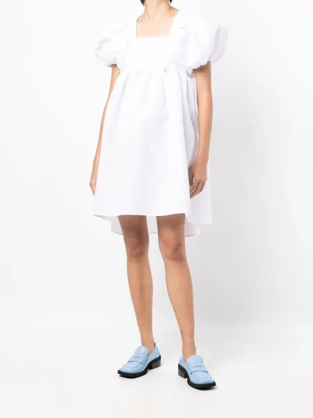 Oblekové mini mini šaty Cecilie Bahnsen bílé