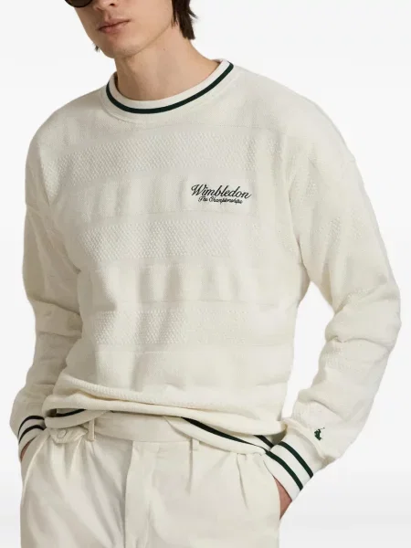 Șapcă Polo Ralph Lauren de mătase cu dungi cu cataramă albastru