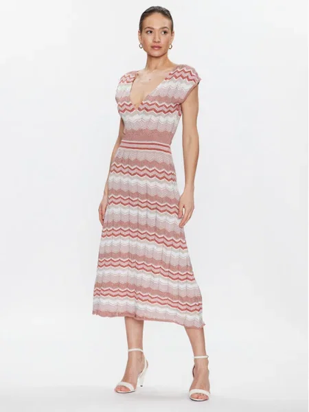 Morgan Rochie tricotată roz