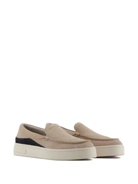 Pantofi loafer Armani Exchange din piele de căprioară slip-on