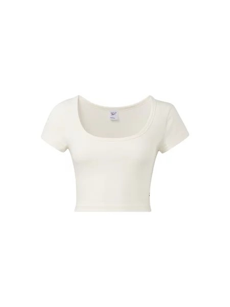 Reebok Tričko Reebok Classics Cropped Jersey T-Shirt Biela modrá