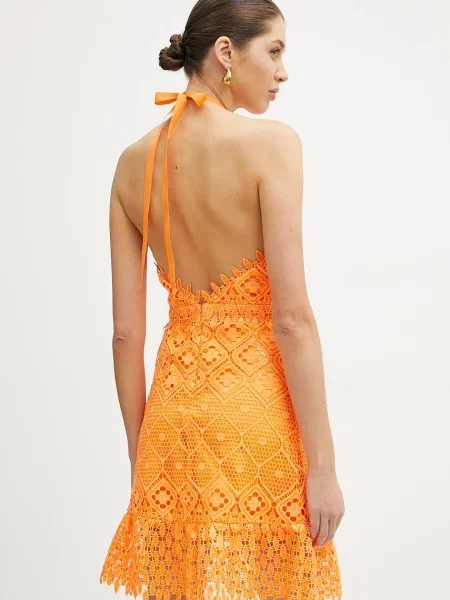 Sukienka midi Silvian Heach pomarańczowa