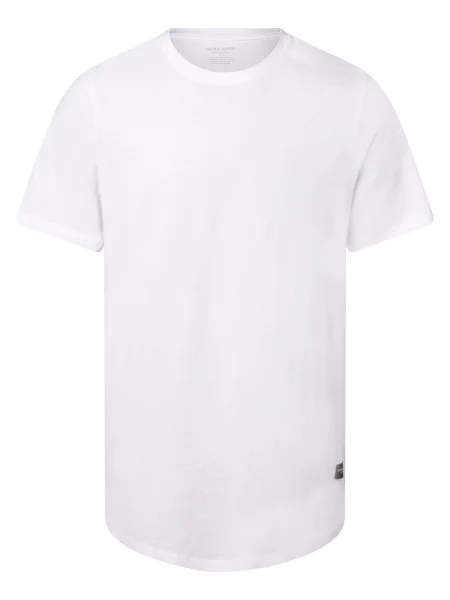 T-shirt z naszywką z logo model ‘NOA’ Jack & Jones biała