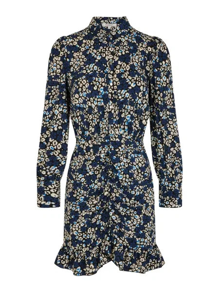 Morgan Rochie bej / albastru / cyan negru