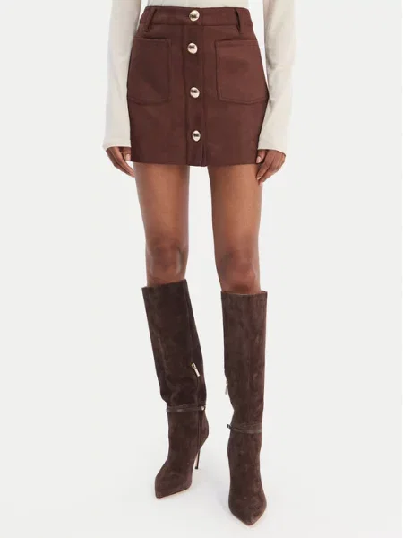 Bardot Krilo iz umetnega usnja Lorenzo rjava