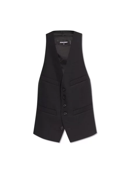 Kamizelka Dsquared2 wełniana czarna