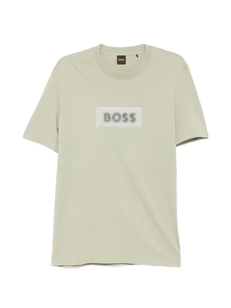 Tricou Boss cu autograf verde