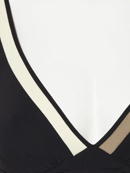 Maryan Mehlhorn Bralette Bikiny Modulé / režná / khaki černá