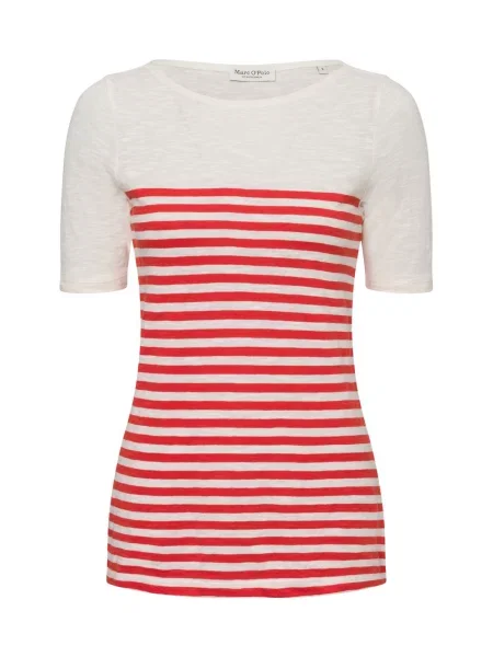 Marc O'Polo Koszulka Kobiety biały w S pomarańczowa