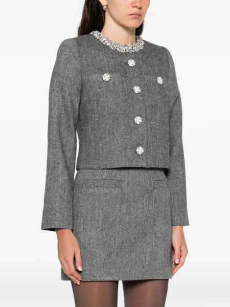 Geacă Self-portrait gri