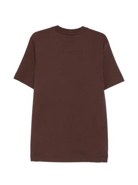 Tricou Boss cu broderie maro