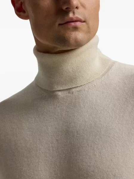 Кашмирена водолазка Ralph Lauren Purple Label бяло