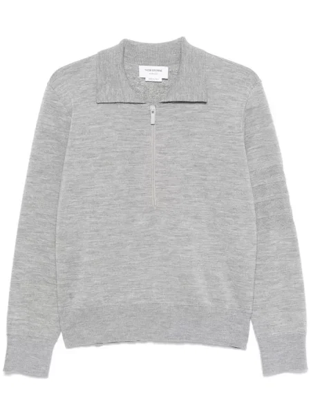 Polo Thom Browne cu dungi gri