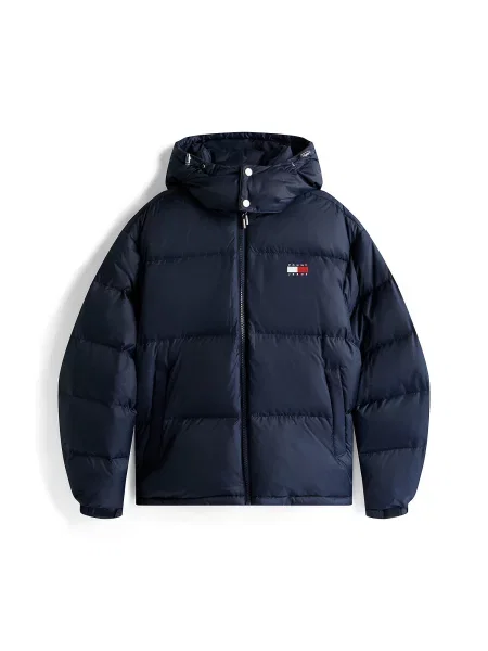 Tommy Jeans Žieminė striukė Alaska tamsiai mėlyna