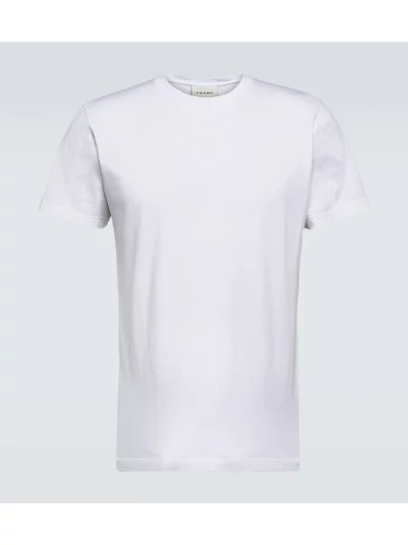 Tricou Frame din jerseu alb