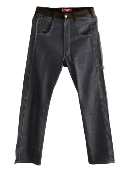 Blugi Junya Watanabe de catifea cord albastru