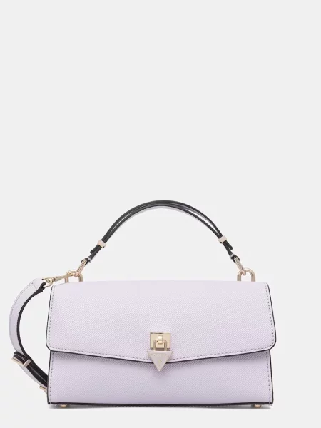 Guess geantă poștaș pentru femei cu imitație de piele PATSIE violet