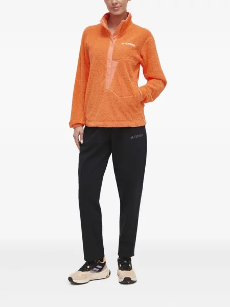 Geacă Adidas cu dungi alergare cu glugă verde