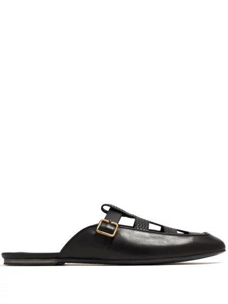 Kožne mule natikače Barrett crna