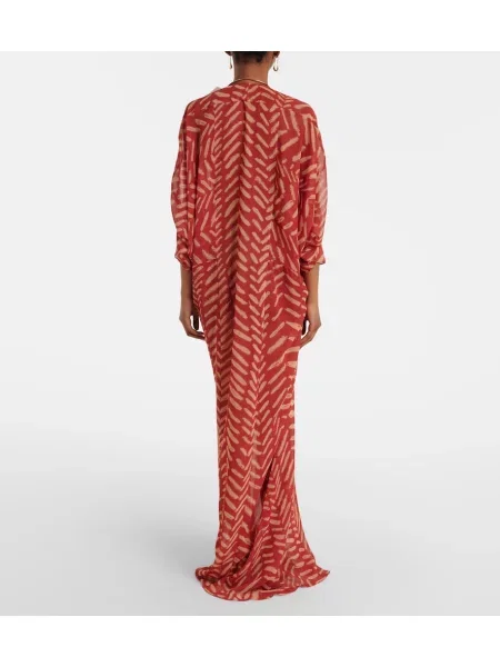 Rochie maxi Johanna Ortiz cu imagine roșu