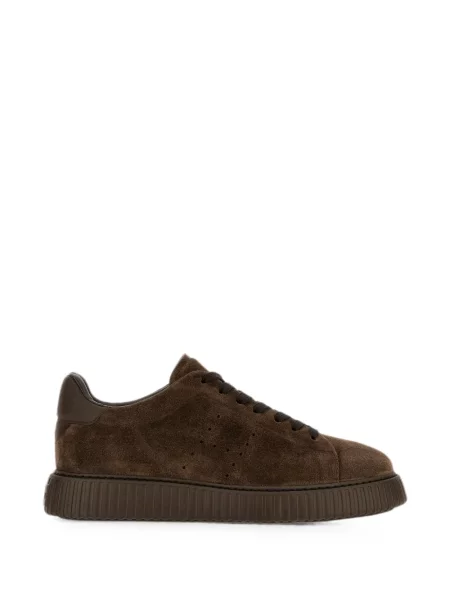 Sneakerși Hogan cu dungi maro