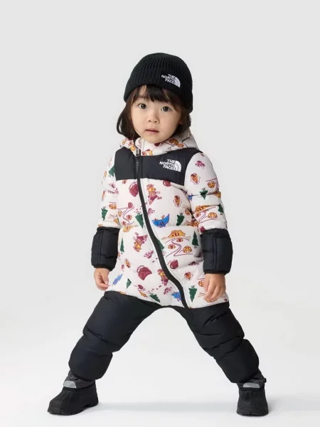 Дитячий Комбінезон з утеплювачем The North Face Retro Nuptse One-Piece принт