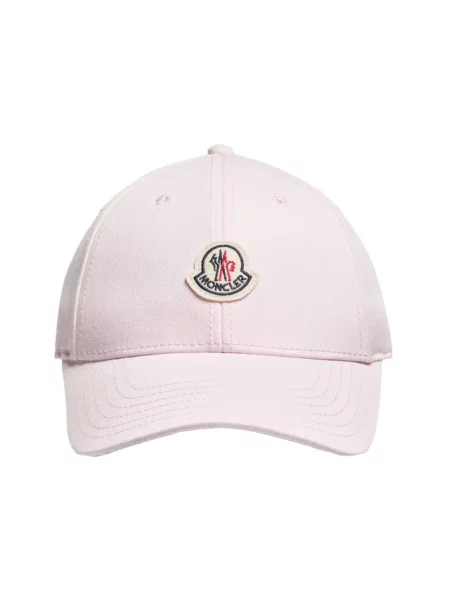 Czapka z daszkiem Moncler różowa