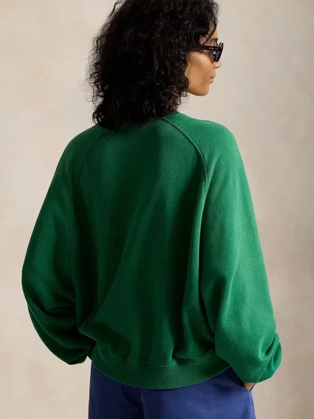 Polo Ralph Lauren mikina dámska s bavlnou zelená