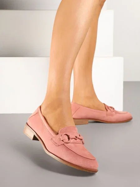 Mocasini Delariona roz