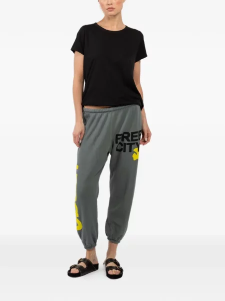 Pantaloni Freecity cu imagine gri