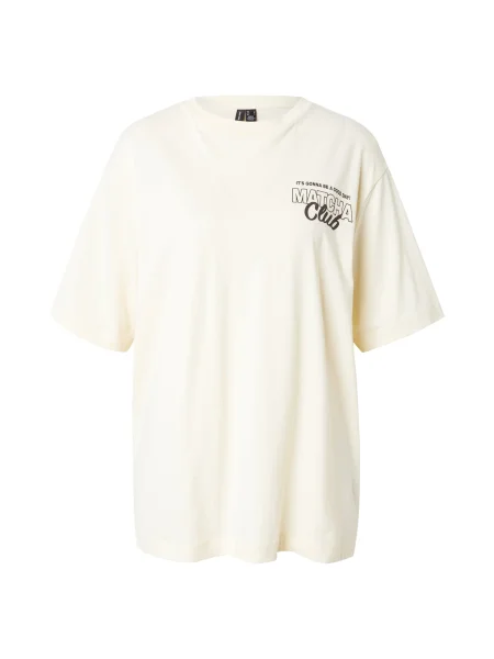 VERO MODA Tricou VMLAURA galben pastel negru