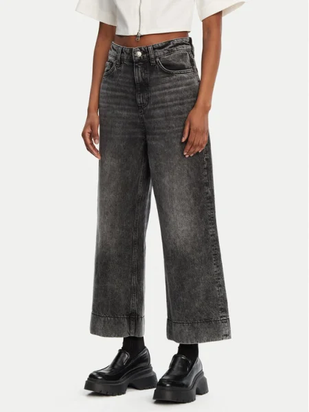 HUGO Blugi Gevane Wide Leg negru